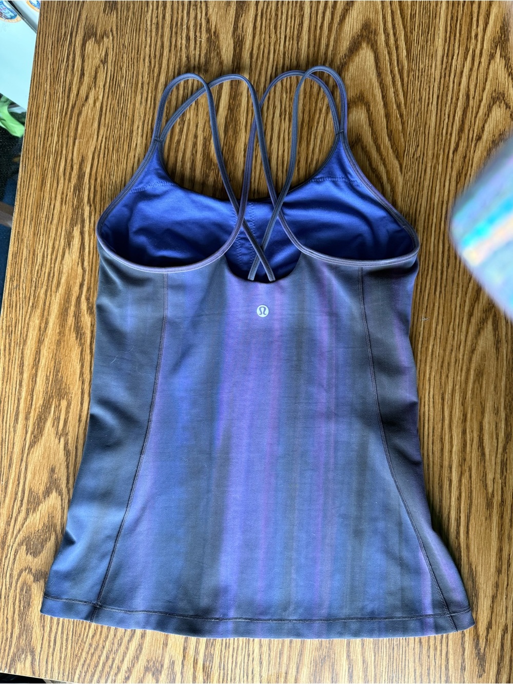 lululemon athletica Purple Strappy Fitness Tank with Crossback